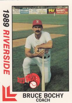 1989 Best Riverside Red Wave #25 Bruce Bochy Front