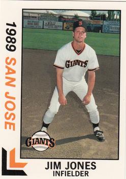 1989 Best San Jose Giants #23 Jim Jones  Front