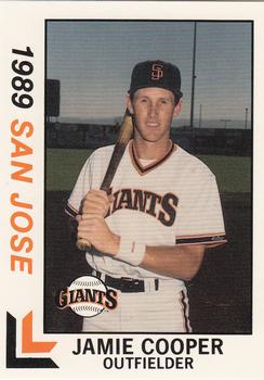 1989 Best San Jose Giants #3 Jamie Cooper  Front