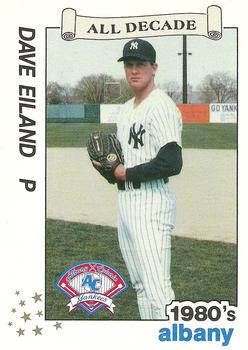 1990 Best Albany-Colonie A's/Yankees All Decade #26 Dave Eiland  Front