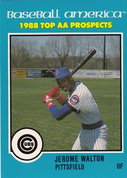 1988 Best Baseball America AA Top Prospects #AA5 Jerome Walton Front
