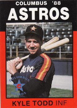 1988 Best Columbus Astros #9 Kyle Todd Front