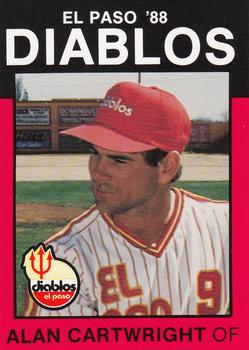 1988 Best El Paso Diablos #13 Alan Cartwright Front