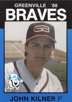 1988 Best Greenville Braves #20 John Kilner Front