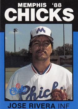 1988 Best Memphis Chicks #25 Jose Rivera Front