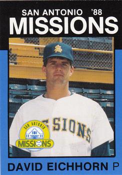 1988 Best San Antonio Missions #13 David Eichhorn Front
