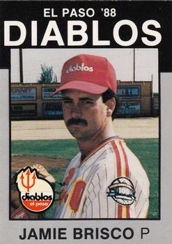 1988 Best El Paso Diablos - Platinum #4 Jamie Brisco Front