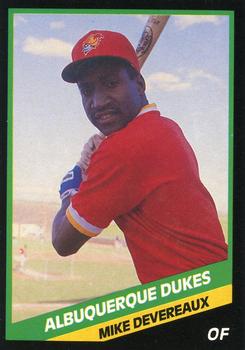 1988 CMC Albuquerque Dukes #18 Mike Devereaux Front