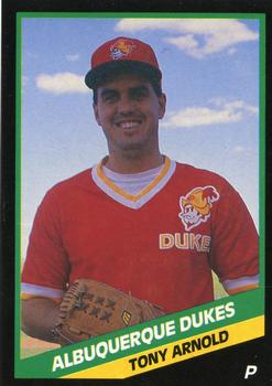 1988 CMC Albuquerque Dukes #5 Tony Arnold Front