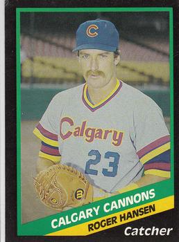 1988 CMC Calgary Cannons #21 Roger Hansen Front
