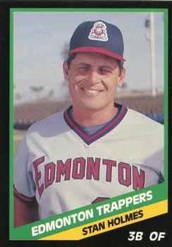 1988 CMC Edmonton Trappers #14 Stan Holmes Front