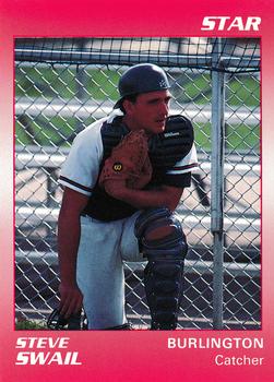 1990 Star Burlington Braves #25 Steve Swail Front