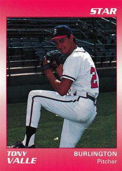 1990 Star Burlington Braves #26 Tony Valle Front