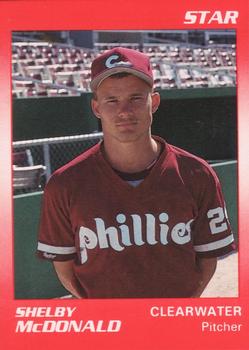 1990 Star Clearwater Phillies #15 Shelby McDonald Front