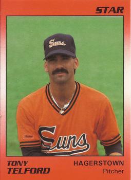 1990 Star Hagerstown Suns #23 Tony Telford Front