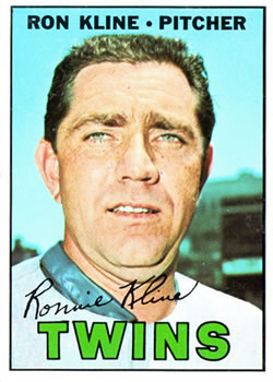 1967 Topps #133 Ron Kline Front