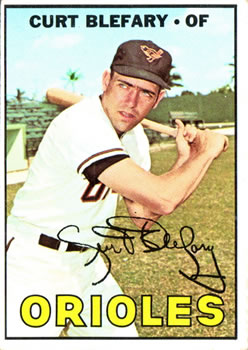 1967 Topps #180 Curt Blefary Front