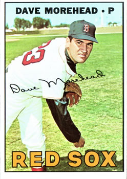 1967 Topps #297 Dave Morehead Front