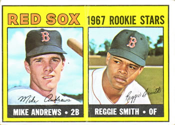 1967 Topps #314 Red Sox 1967 Rookie Stars (Mike Andrews / Reggie Smith) Front