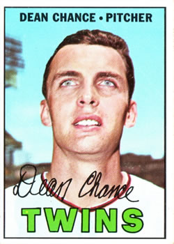 1967 Topps #380 Dean Chance Front