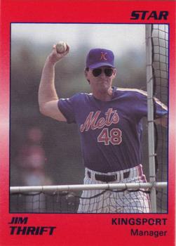 1990 Star Kingsport Mets #26 Jim Thrift Front