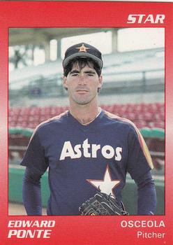 1990 Star Osceola Astros #22 Edward Ponte Front