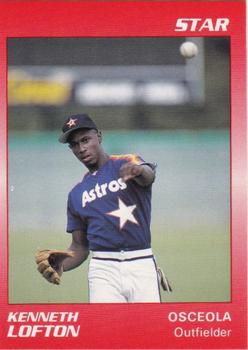 1990 Star Osceola Astros #16 Kenneth Lofton Front