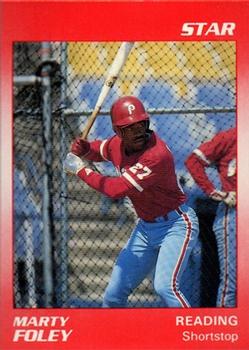 1990 Star Reading Phillies #12 Marty Foley Front