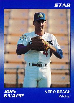 1990 Star Vero Beach Dodgers #17 John Knapp Front