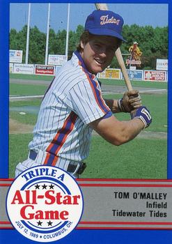 1989 ProCards Triple A All-Stars #AAA13 Tom O'Malley Front