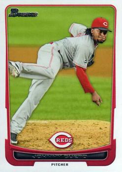 2012 Bowman #170 Johnny Cueto Front