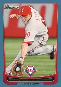 2012 Bowman - Blue #184 Chase Utley Front