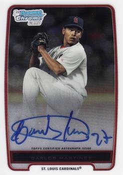 2012 Bowman - Chrome Prospect Autographs #BCP108 Carlos Martinez Front