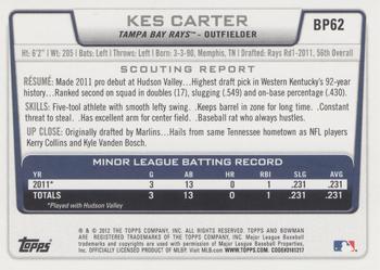2012 Bowman - Prospects #BP62 Kes Carter Back