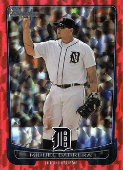 2012 Bowman - Silver Ice Red #101 Miguel Cabrera Front