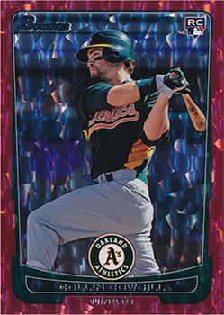 2012 Bowman - Silver Ice Red #201 Collin Cowgill Front