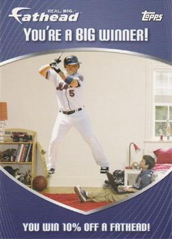 2008 Topps #NNO Fathead Winner Card Front