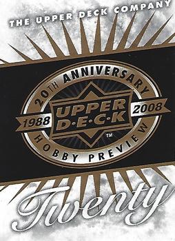 2008 Upper Deck #NNO Upper Deck 20th Anniversary Offer Front