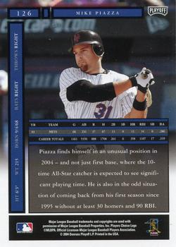 2004 Playoff Honors #126 Mike Piazza Back