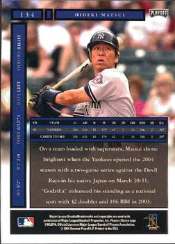 2004 Playoff Honors #134 Hideki Matsui Back