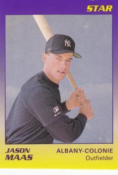 1989 Star Albany-Colonie Yankees #12 Jason Maas Front