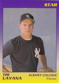 1989 Star Albany-Colonie Yankees #9 Tim Layana Front