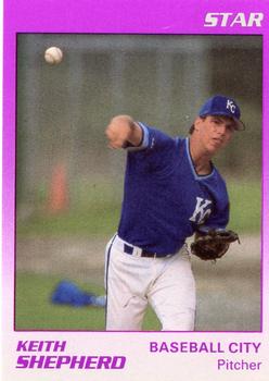 1989 Star Baseball City Royals #23 Keith Shepherd Front