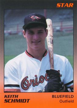 1989 Star Bluefield Orioles #20 Keith Schmidt Front