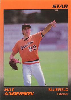 1989 Star Bluefield Orioles #26 Matt Anderson Front