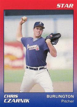 1989 Star Burlington Braves #8 Chris Czarnik Front