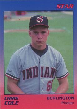 1989 Star Burlington Indians #5 Chris Cole Front