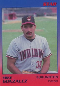 1989 Star Burlington Indians #11 Mike Gonzales Front