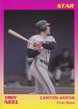 1989 Star Canton-Akron Indians #17 Troy Neel Front