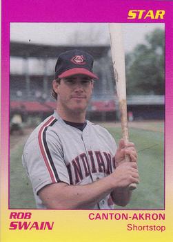 1989 Star Canton-Akron Indians #20 Rob Swain Front